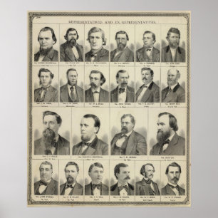 Portrait of Representatives, Minnesota Poster