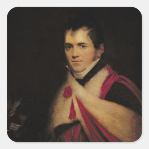Portrait of Rev. Edward Daniel Clarke  c.1822 Square Sticker