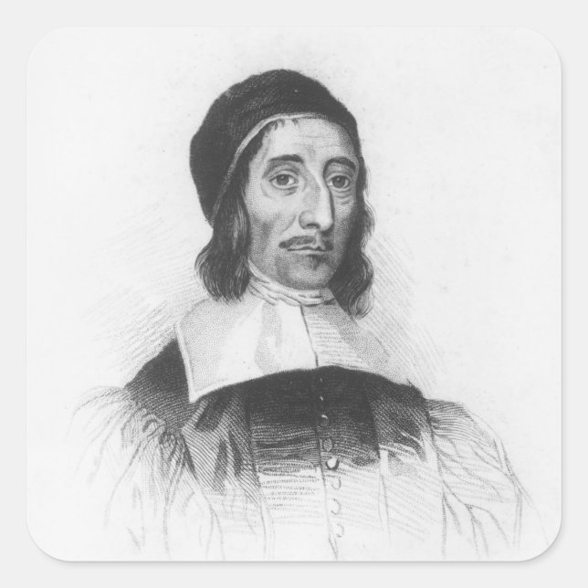 Portrait of Richard Baxter Square Sticker (Front)