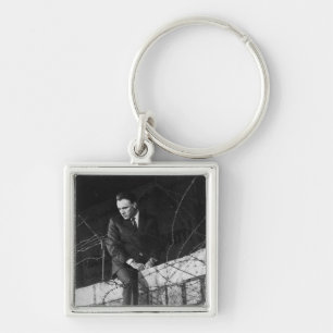 Portrait of Richard Burton Key Ring