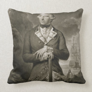 Portrait of Richard Kempenfelt (1718-82) Rear-Admi Cushion