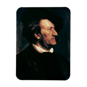 Portrait of Richard Wagner (1813-83) (oil on canva Magnet