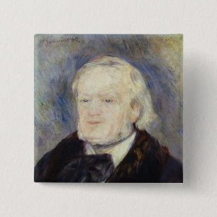 Portrait of Richard Wagner 1882 15 Cm Square Badge