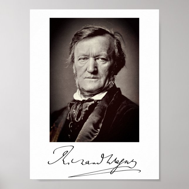 Portrait of Richard Wagner Poster (Front)
