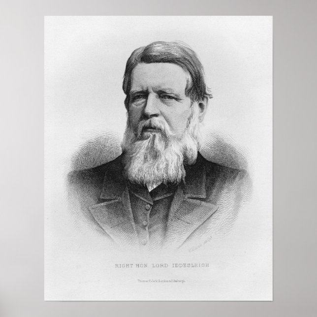 Portrait of Right Hon Lord Iddesleigh Poster (Front)