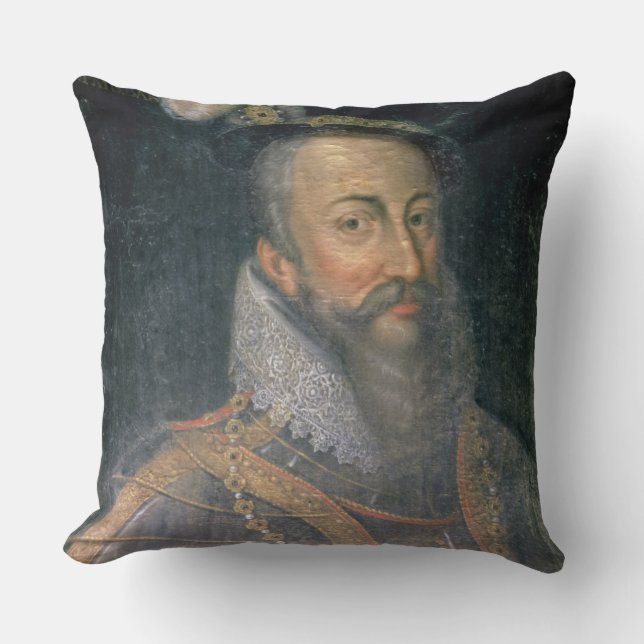 Portrait of Robert Dudley (1532-88) Earl of Leices Cushion (Front)