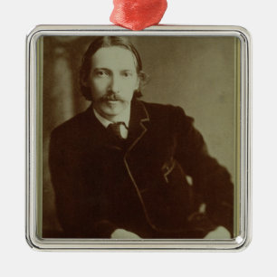 Portrait of Robert Louis Balfour Stevenson (1850-9 Metal Tree Decoration