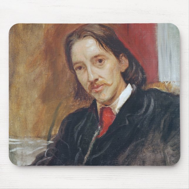 Portrait of Robert Louis Stevenson  1886 Mouse Pad (Front)