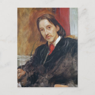 Portrait of Robert Louis Stevenson  1886 Postcard
