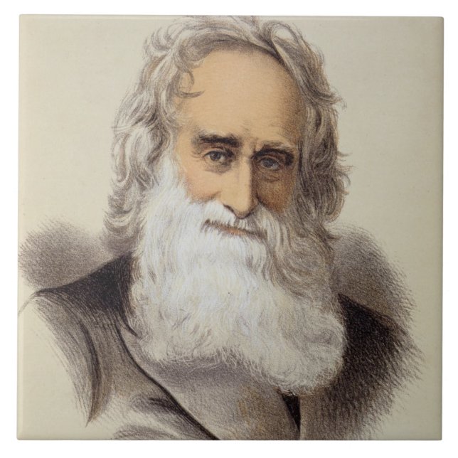Portrait of Robert Moffat (1795-1883) (colour lith Ceramic Tile (Front)