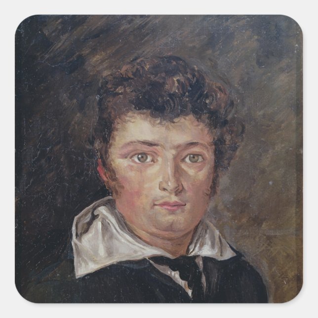 Portrait of Robert Surcouf  1796 Square Sticker (Front)