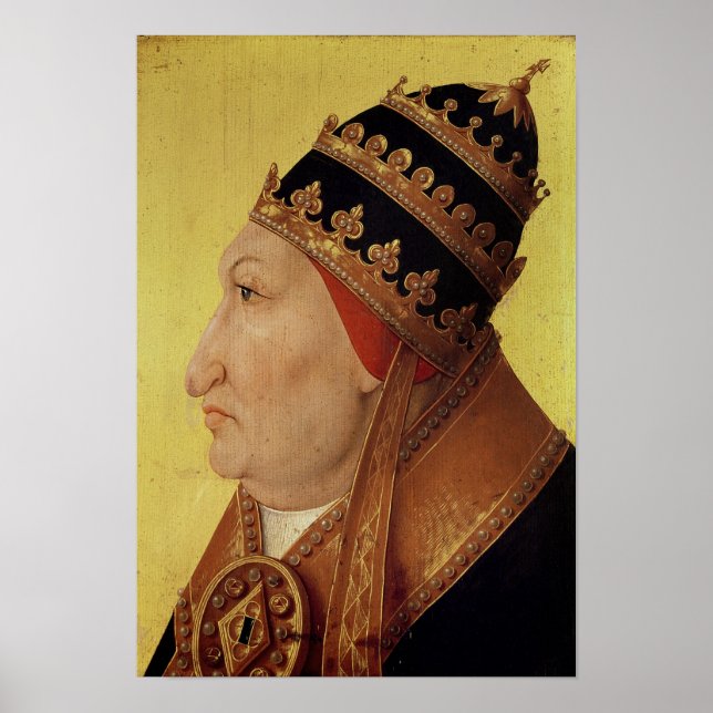 Portrait of Rodrigo Borgia  Pope Alexander VI Poster (Front)