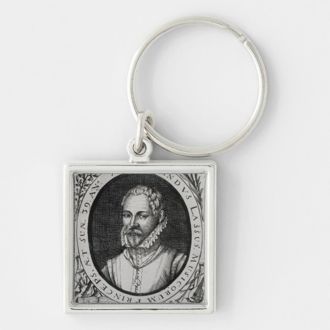 Portrait of Roland de Lassus Key Ring (Front)