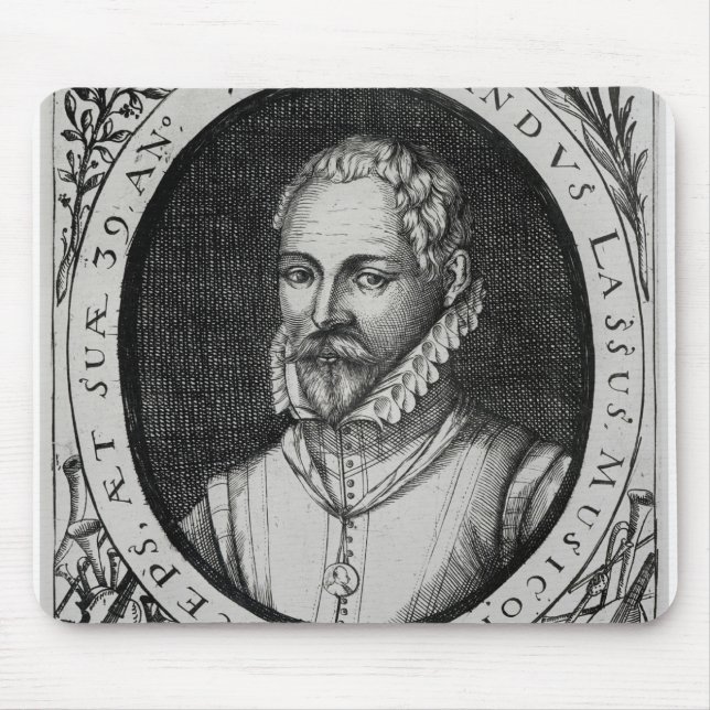 Portrait of Roland de Lassus Mouse Pad (Front)