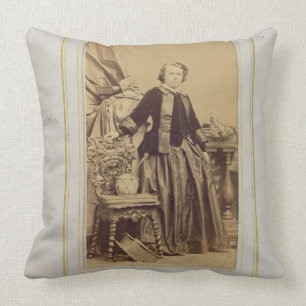 Portrait of Rosa Bonheur (1822-99) (photo) Cushion