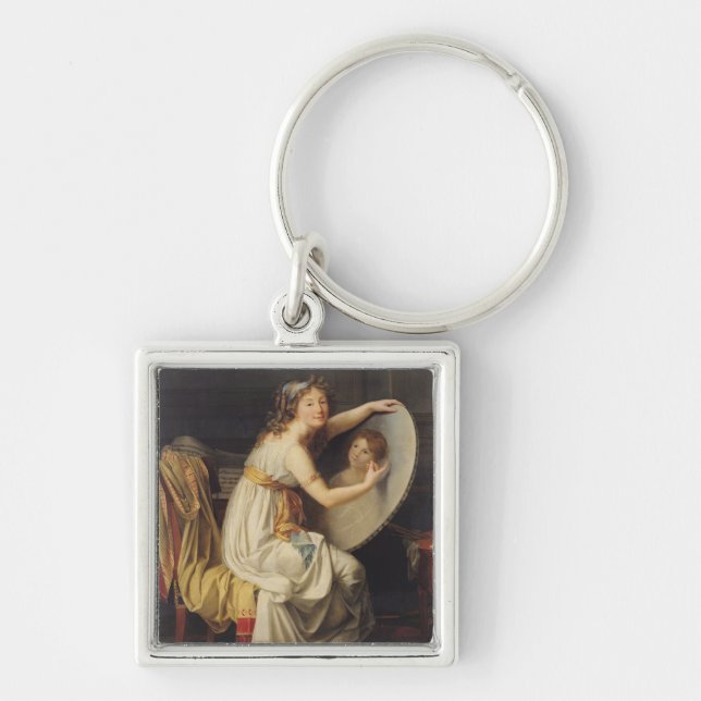 Portrait of Rose Adelaide Ducreux Key Ring (Front)