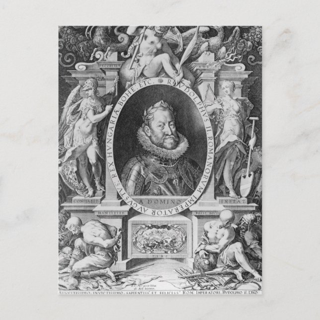 Portrait of Rudolph II Postcard (Front)