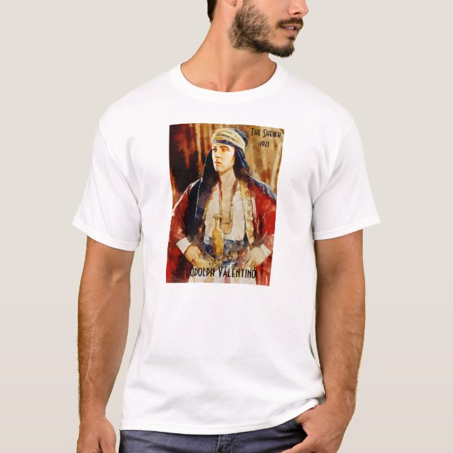 Portrait of Rudolph Valentino as the Sheikh T-Shirt (Front)