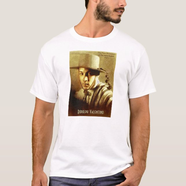 Portrait of Rudolph Valentino T-Shirt (Front)