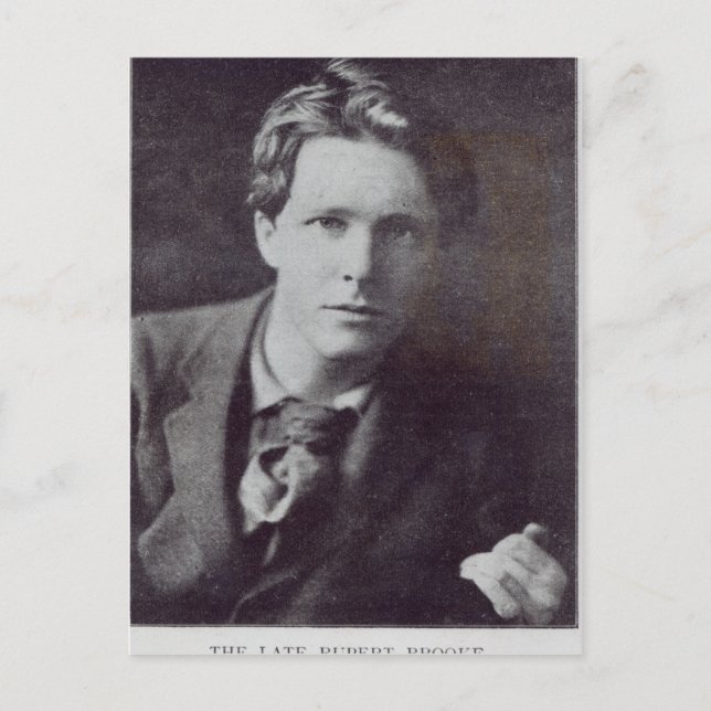 Portrait of Rupert Brooke Postcard (Front)