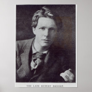 Portrait of Rupert Brooke Poster
