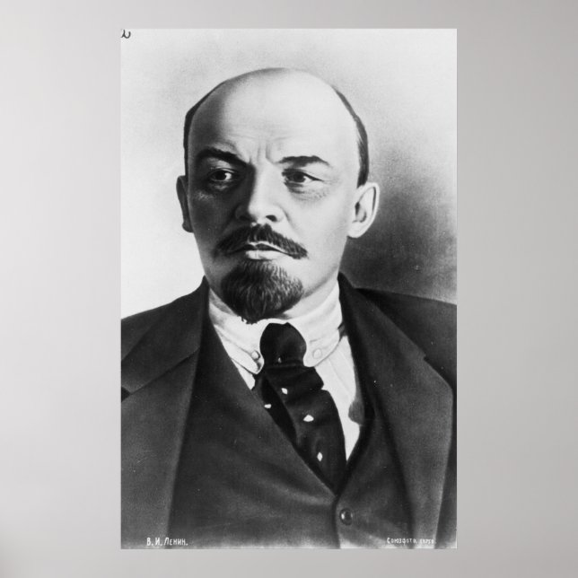 Portrait of Russian Vladimir Ilyich Lenin Poster (Front)