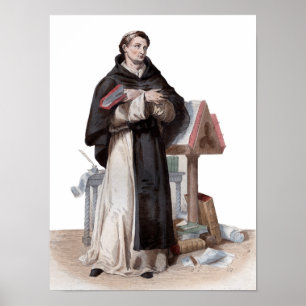 Portrait of Saint Bernard de Clairvaux Poster