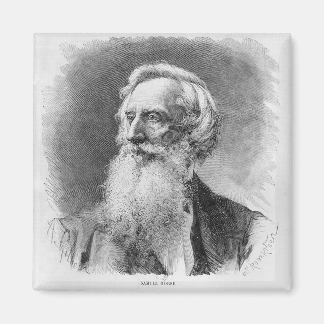Portrait of Samuel Morse Magnet (Front)