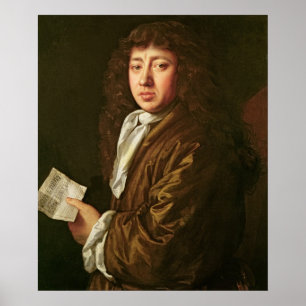Portrait of Samuel Pepys  1666 Poster