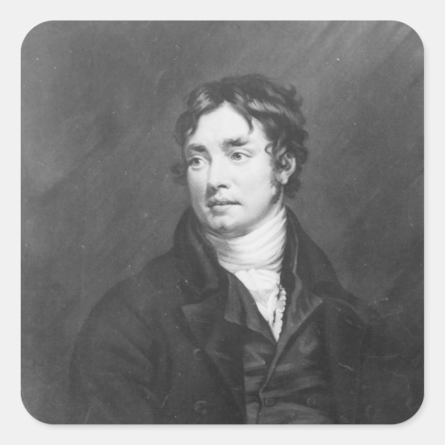 Portrait of Samuel Taylor Coleridge Square Sticker (Front)