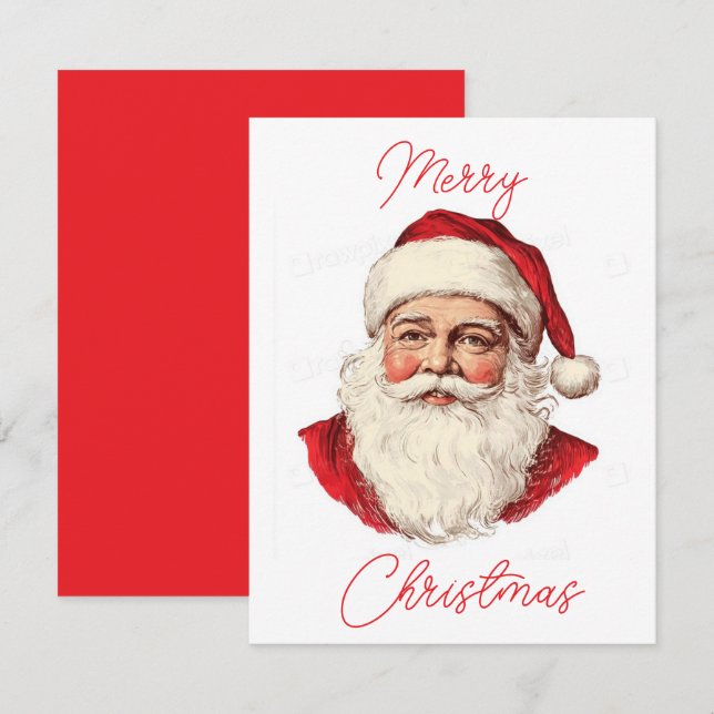  Portrait of Santa Claus Card (Front/Back)