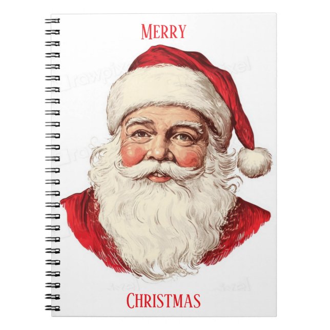  Portrait of Santa Claus Notebook (Front)