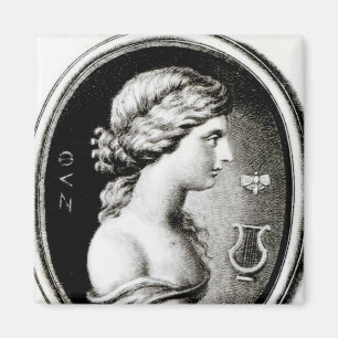 Portrait of Sappho Magnet