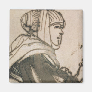 Portrait of Saskia, 1634 Magnet