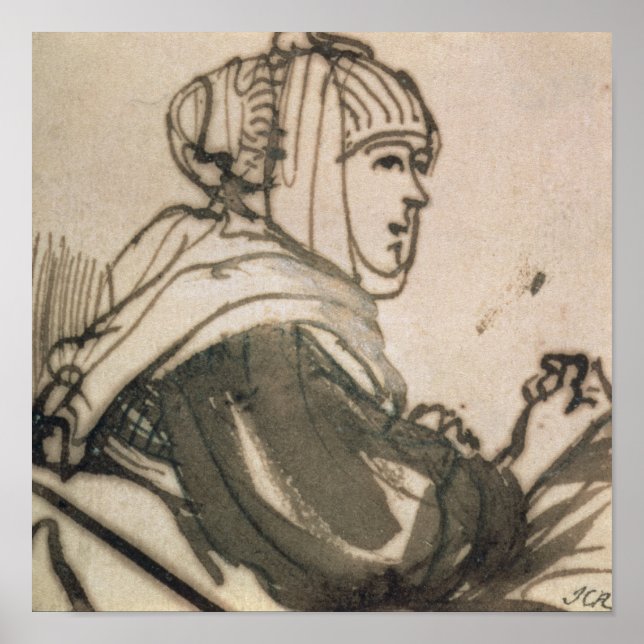 Portrait of Saskia, 1634 Poster (Front)