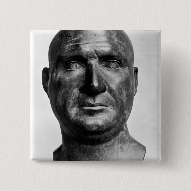 Portrait of Scipio Africanus 15 Cm Square Badge (Front)