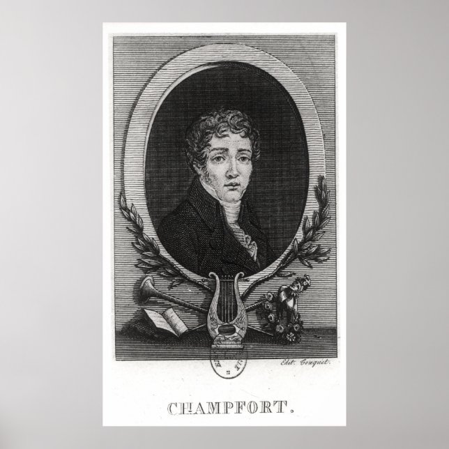 Portrait of Sebastian-Roch Nicolas Poster (Front)