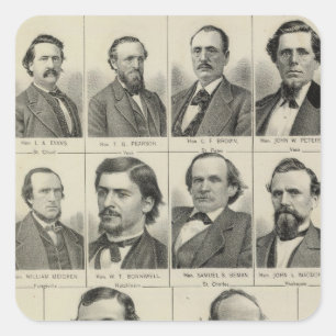 Portrait of Senators in Minnesota Square Sticker