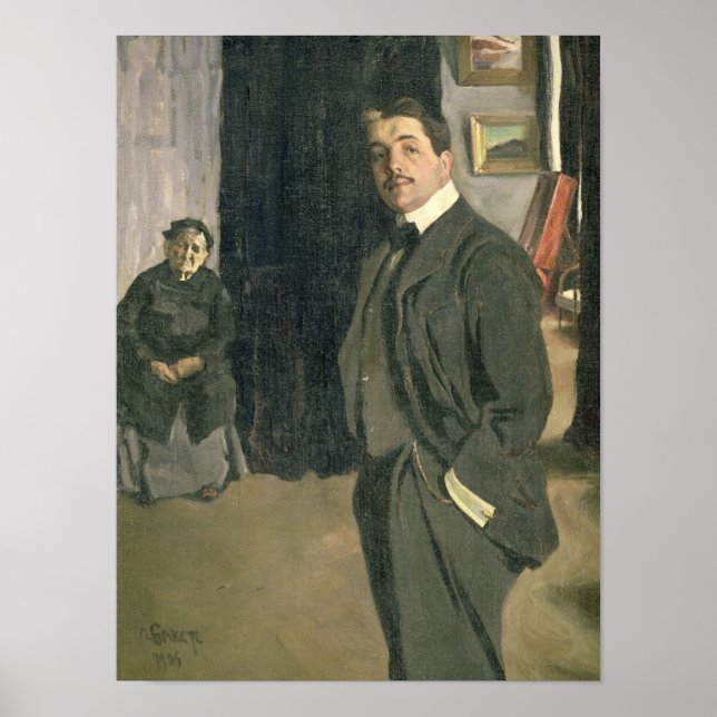 Portrait of Sergei Pavlovich Diaghilev Poster (Front)