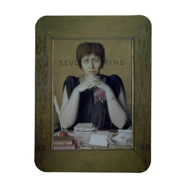 Portrait of Severine (Caroline Remy) (1855-1929) ( Magnet (Vertical)