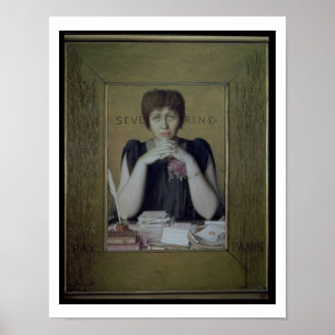 Portrait of Severine (Caroline Remy) (1855-1929) ( Poster