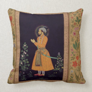 Portrait of Shah Jahan (1592-1666) Mughal, c.1632 Cushion