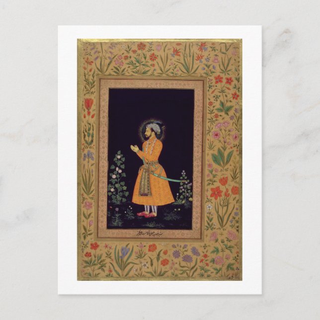 Portrait of Shah Jahan (1592-1666) Mughal, c.1632 Postcard (Front)