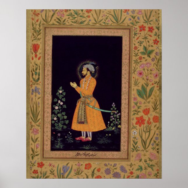 Portrait of Shah Jahan (1592-1666) Mughal, c.1632 Poster (Front)
