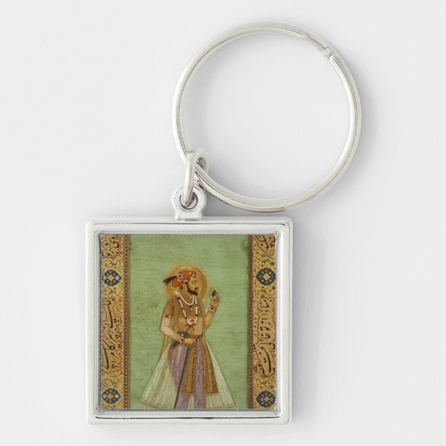 Portrait of Shah Jahan , 1631, Mughal Key Ring (Front)