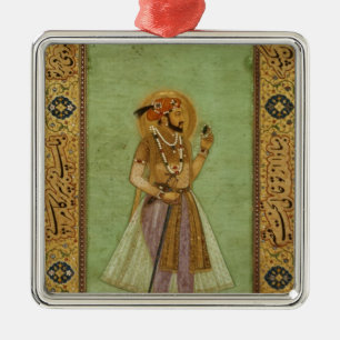 Portrait of Shah Jahan , 1631, Mughal Metal Ornament