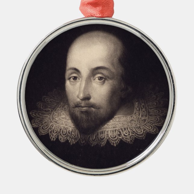 "Portrait of Shakespeare" ornament (Front)