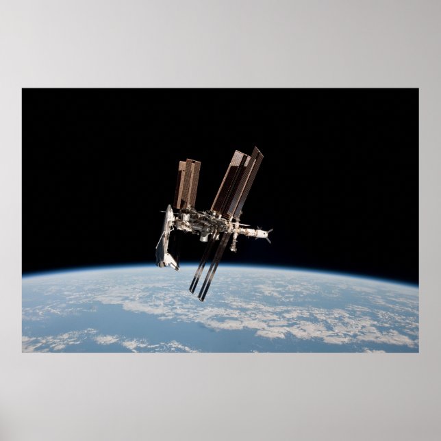 Portrait of Shuttle and Station Poster (Front)