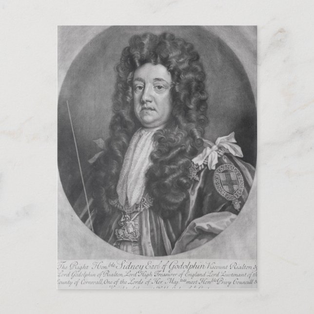 Portrait of Sidney Godolphin Postcard (Front)