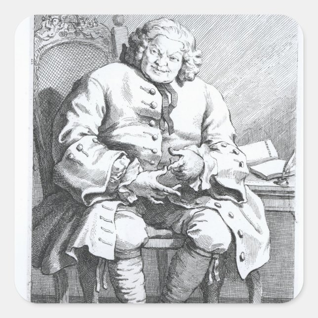 Portrait of Simon Fraser, Lord Lovat Square Sticker (Front)